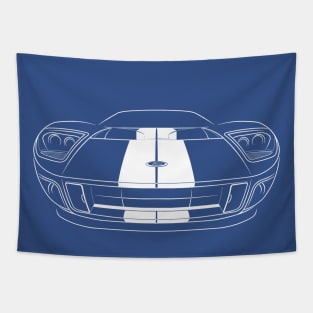 Ford GT - front stencil, white Tapestry