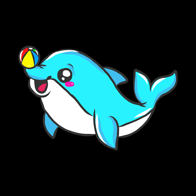 cute dolphin design whale fish animal welfare dolphin by KK-Royal