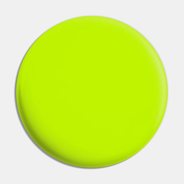 Bitter Lime Neon Green Solid Color Pin by podartist