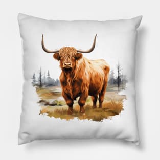 Highland Bull Pillow