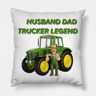 Husband trucker Pillow