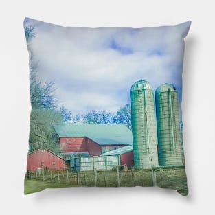 corn silo Pillow