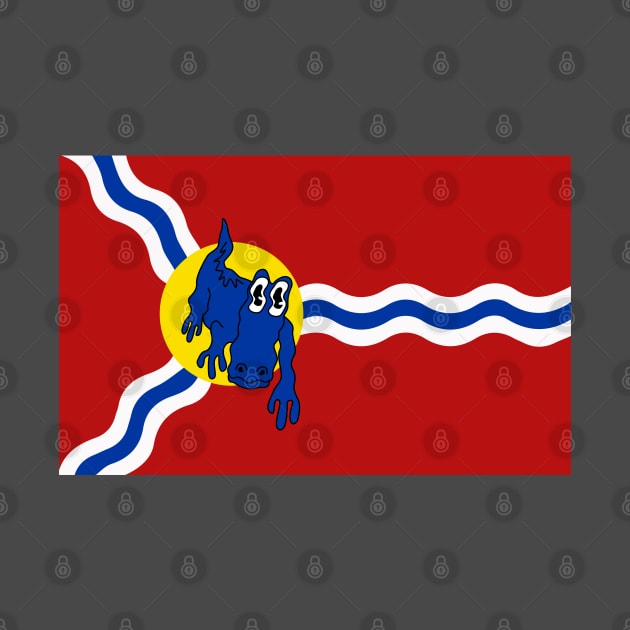 King Gizzard and the Lizard Wizard - St Louis Flag by skauff