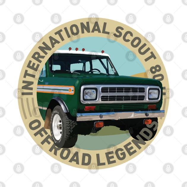 4x4 Offroad Legends: International Harvester Scout 80 II (green) by OFFROAD-DESIGNS