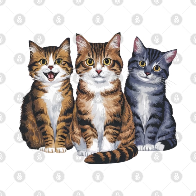 three cats three moods by hsayn.bara