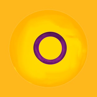 Intersex  pride flag colours circular sphere T-Shirt