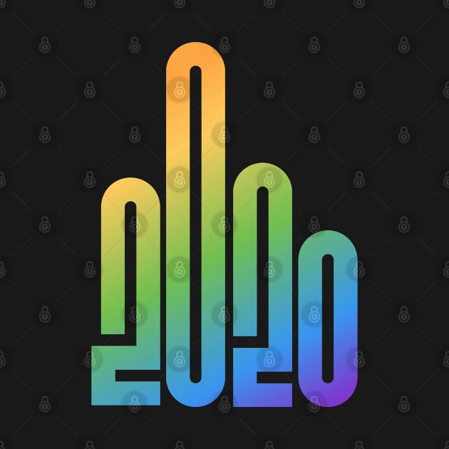 2020 Rainbow Logo Aesthetic Middle Finger Humorous Science Teachers by labstud