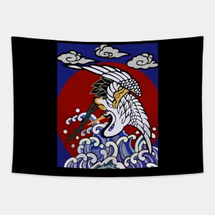 Japanese Crane Kite / Edo Style Kite Tapestry