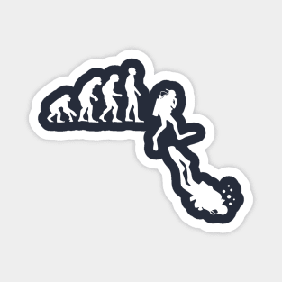 Scuba Diving Evolution Magnet