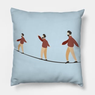 A tightrope walker Pillow