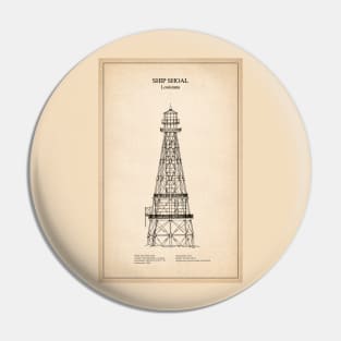 Ship Shoal Lighthouse - Louisiana - SD Pin