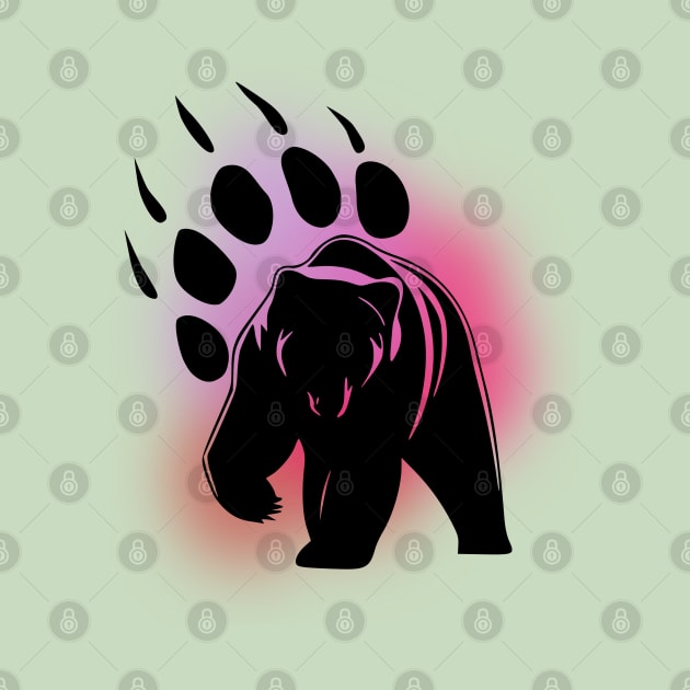 bear paw pink by GreyMoonStudio