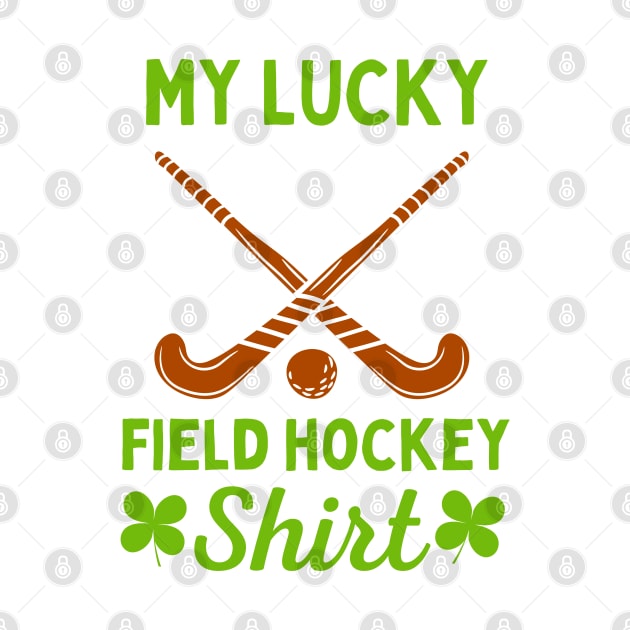 Lucky Field Hockey Tee by footballomatic