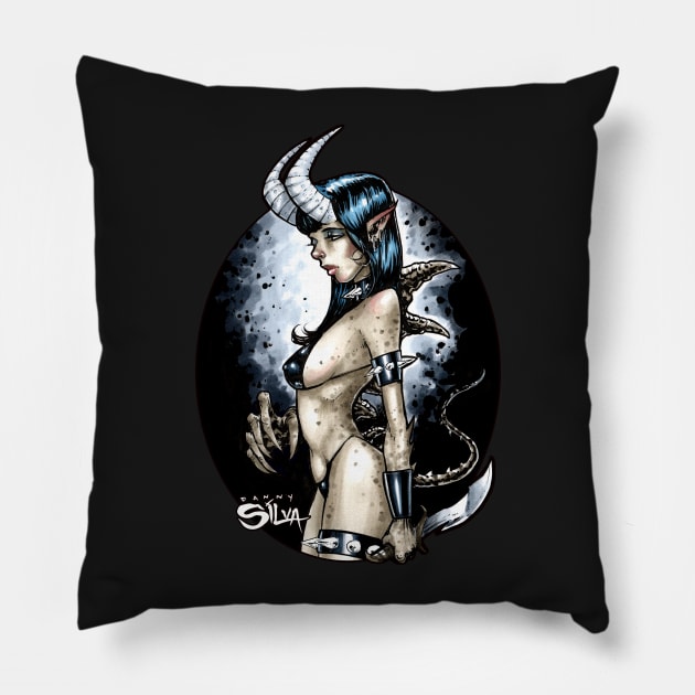 Sexy Succubus Pillow by dsilvadesigns