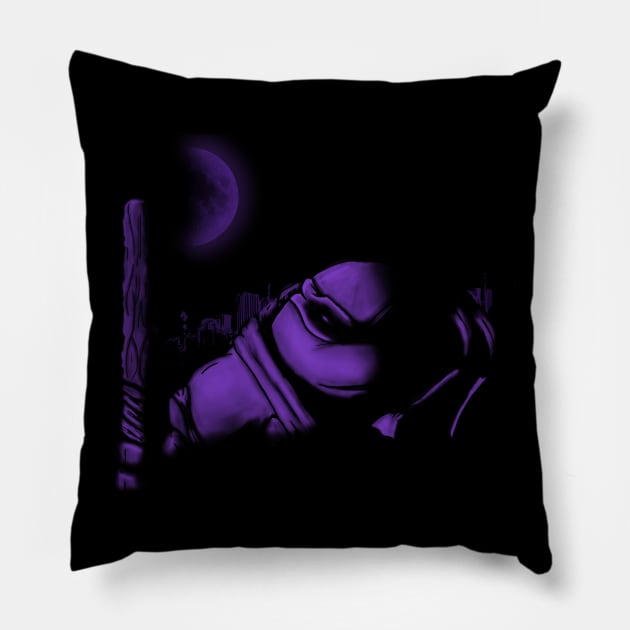 Purple Turtle Pillow by Lithium