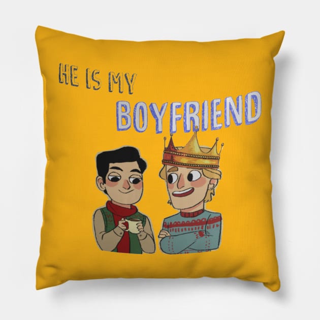 He is my boyfriend Pillow by asleyshaw