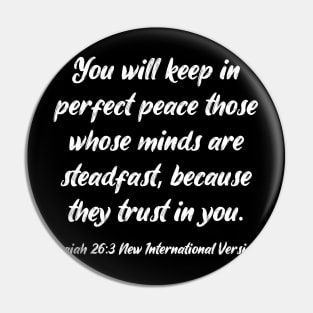 Isaiah 26:3 Bible Verse NIV Text Pin