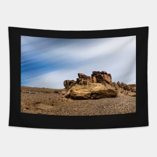 Rocky landscape in the coast of Brittany Tapestry