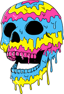 Skull Melted Magnet