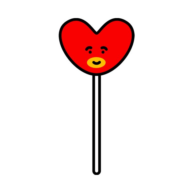 Valentine day with BT21 tata by AnnBer1