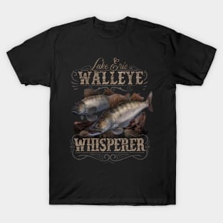 Walleye Fishing Walleye Whisperer Fishing Lure T-Shirt