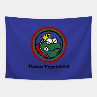 Hates: Vegetables (BD) Tapestry