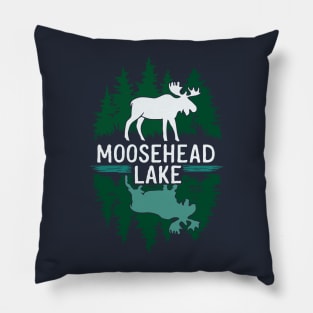 Moosehead Lake. Retro Pillow