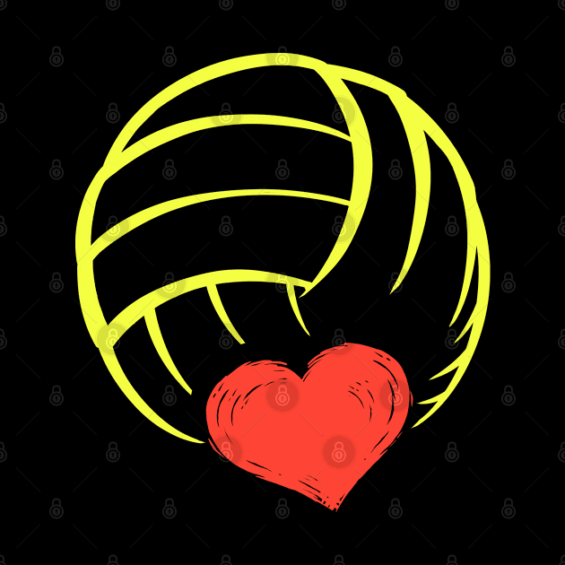 Cool Volleyball Gift Print Volleyball Team Print by Linco