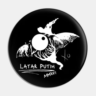 Witch Spooks X Latar Putih (White on Black T-Shirt) Pin