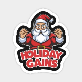 Festive Fitness: Santa’s Holiday Gains Magnet