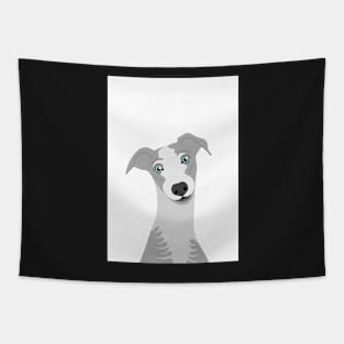 Whippet Dog Illustration Tapestry