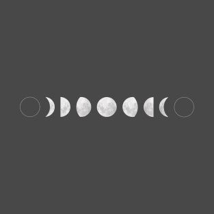 Phases of the Moon - Horizontal - Nature - Celestial - Lunar T-Shirt