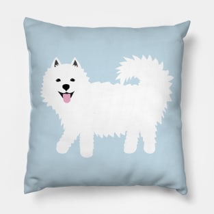 Happy Samoyed Dog Pillow