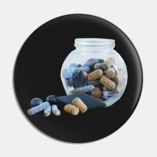 Jar of Assorted Salmiakki Sticker Pin