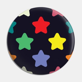 Colorful Starry Star Pattern Pin