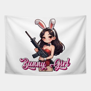 Tactical Bunny Girl Tapestry