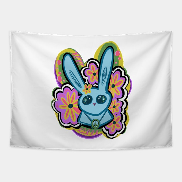 Groovy Garden Bun Tapestry by Thirdeylf