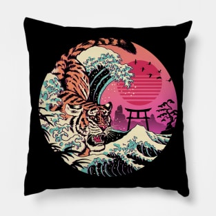 Rad Tiger Wave Pillow