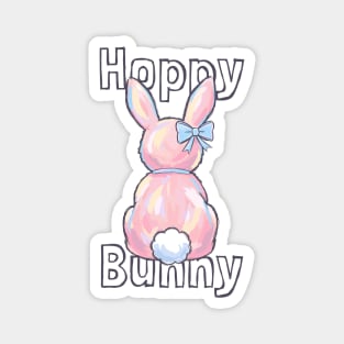 Hoppy Bunny Easter Design for Girls Magnet