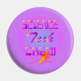 Science Tech Crew modern T-shirt Trendy for Science Technology Crewneck Squad Pin