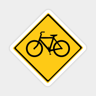 Road Sign Bicycle Magnet