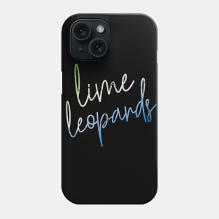 CURSIVE lime leopards Phone Case