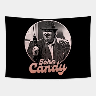 John Candy // Gradients Lines Drawing Artwork Tapestry