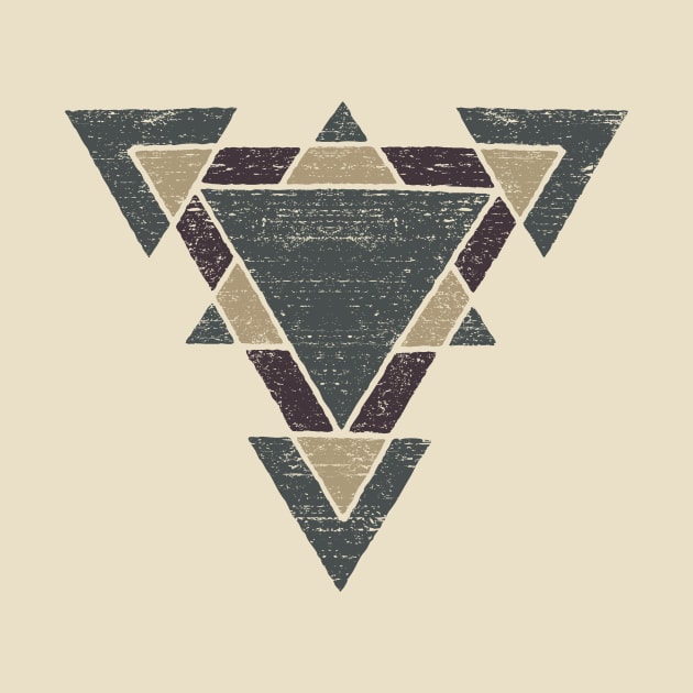 Western Tribal Geometry with Earth Tones by ddtk