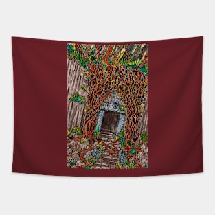 Secret door Tapestry