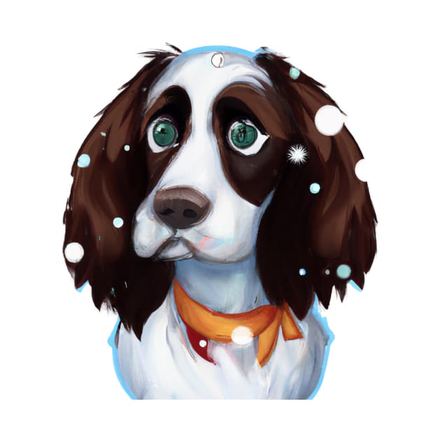 Cute English Springer Spaniel Drawing by Play Zoo