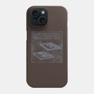 Interpol Technical Drawing Phone Case