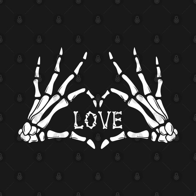 Skeleton Hands Of Love by Dark Night Designs