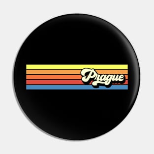 Prague Czech Republic Retro Vintage 70s 80s Pin