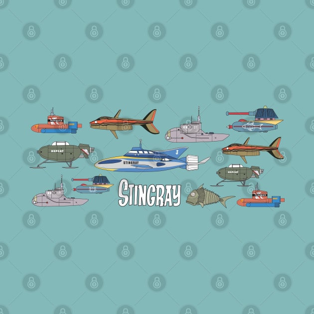 Stingray and other submarines by RichardFarrell